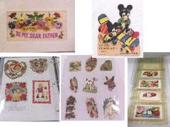 Collection Of Assorted Calling Cards, Business Cards And Scrap Pictures