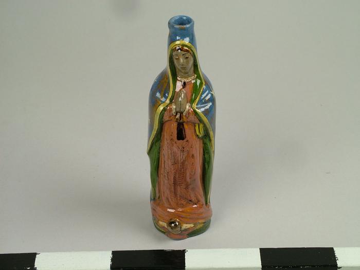 Figural Bottle, Our Lady Of Guadalupe