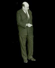 PNG, Man in suit holding paper