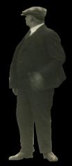 PNG, Man looking left over shoulder