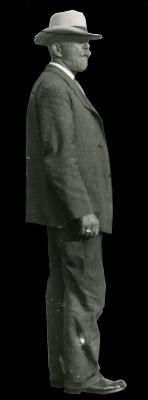 PNG, Man with hat looking right