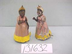 Tin Wind-up Lady Doll Toys, 2
