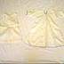 Infant's 2-piece Outfit, White Short With Blue Crochet Trim, Drop Waist Slip