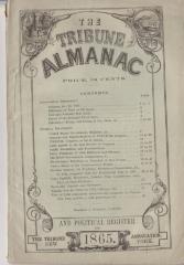 Almanac. The Tribune Almanac Of 1865