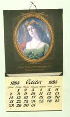 Advertisement, Calendar, 1900