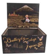 Box, Worden Grocer Company, Butterfly Chop Japan Tea