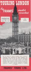 Pamphlet, Touring London - Map And Information