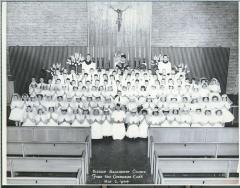 Reproduction Photograph, 1st Communion Class, Blessed Sacrament Church, May 2, 1964, John Arsulowicz, Jr. Archival Collection #135