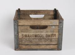 Milk Bottle Crate, Swartwood Dairy, Cadillac, Mich.