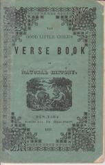Book, 'the Good Little Child's Verse Book Of Natural History.'