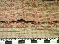 Tapestry, 'metallic Polish Falcons On Wine Fabric'