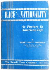 Book, Race and Nationality as Factors in American Life