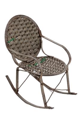 Miniature, Woven Rocking Chair
