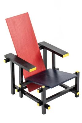 Miniature,  Roodblauwe Stoel Chair