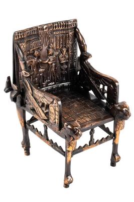 Miniature, King Tutankhamen Throne