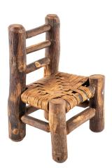 Miniature, Rustic Log Chair