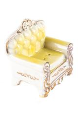 Miniature, Victorian-Style Overstuffed Salt Shaker