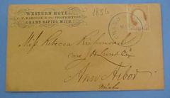 Cover, Envelope With Postage Stamp, Washington 3 Cent, U.S., Western Hotel