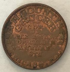 Token, R. H. Countiss, Grocer And Tea Dealer