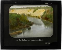 Lantern Slide, Oxbow on Muskegon River