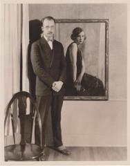 Photograph, Man with Woman's Portrait