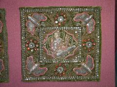 East Indian Sequined Textile Square