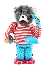 Telephone Bear Wind-Up Toy