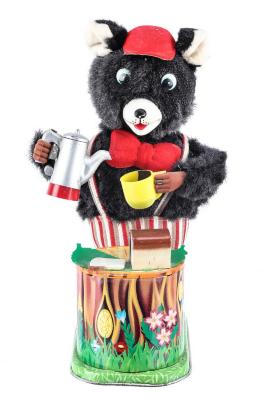 Coffeetime Bear Mechanical Toy