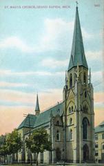 Postcard, St. Marys Church, Grand Rapids, Mi