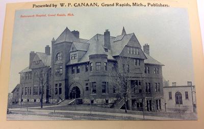 Postcard; Butterworth Hospital, Grand Rapids, Mi