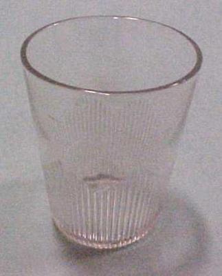 Tumbler, Early Diamond Pattern, Clear