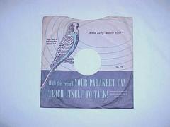 Record, Disc, 'parakeet Training Record.'