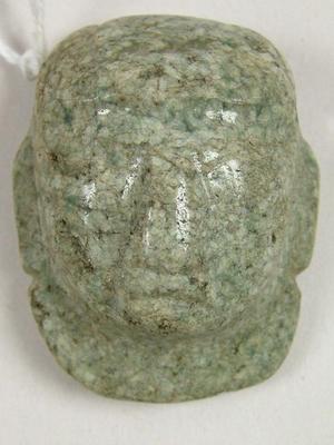 Mayan Jade 'bib-head Pendeant'