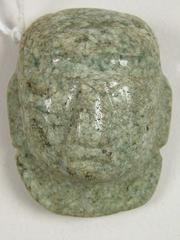 Mayan Jade 'bib-head Pendeant'