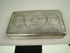 Jewelry Box, Etched Silver