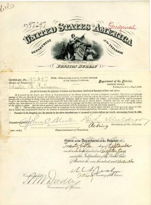 Pension Certificate