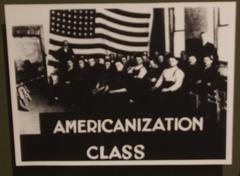 Glass Plate Negative, Americanization Class at American Seating Company