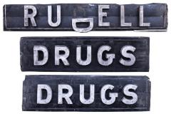 Sign, "Rudell Drugs"