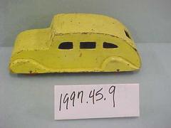 Wooden Yellow Toy Car