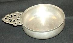 Porringer With 1 Flowered  Handle