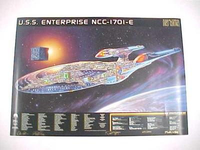 Poster, Uss Enterprise Ncc-1701-e First Contact Movie Star Trek