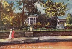 Postcard, Home Of James K. Polk 'Polk Place', Nashville, Tennessee