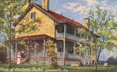 Postcard, Home Of Zachary Taylor, Louisville, Kentucky