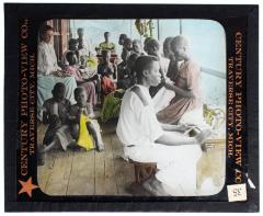 Lantern Slide, Group Sewing