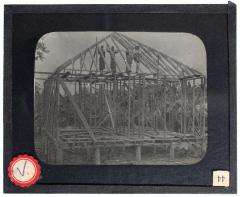 Lantern Slide, Putting up Building