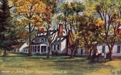 Post Card, Home Of John Tyler, Sherwood Forest, Virginia