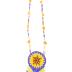 Beaded Rosette Necklace And Earrings