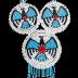 Beaded Rosette Pendant Necklace