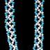 Beaded Rosette Pendant Necklace
