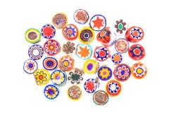 Beadmaker's Material - Assorted Glass Millifiori Slices